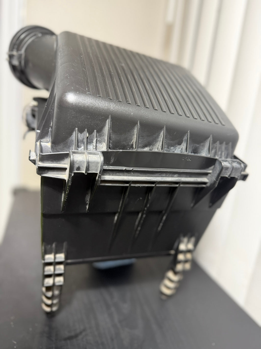 Air filter box assembly - top and side view