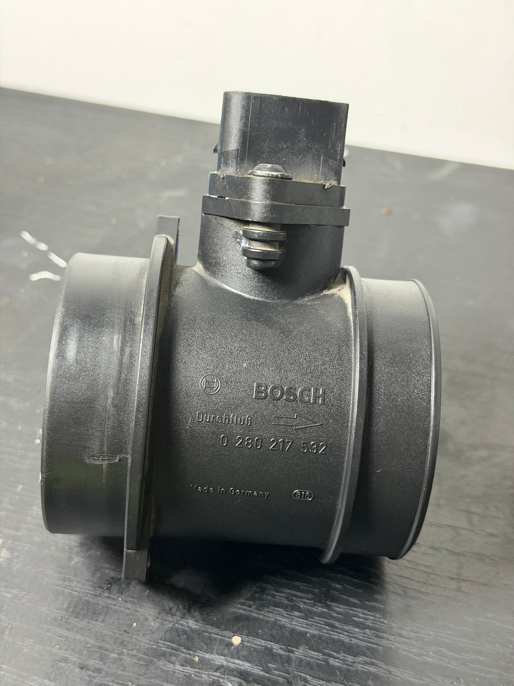 Bosch MAF sensor - part number 0 280 217 532 side view